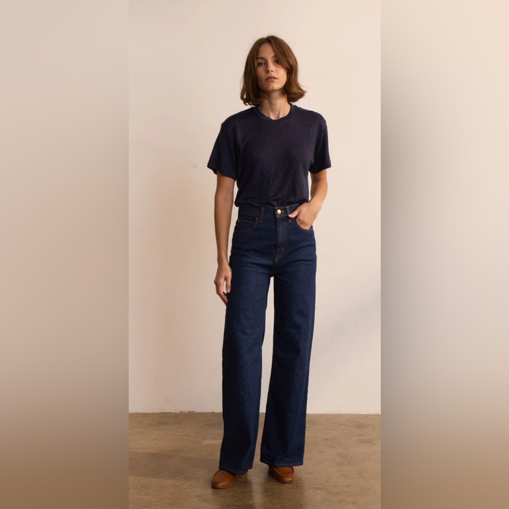 Jamie Haller The Wide A Leg in Raw Rinse